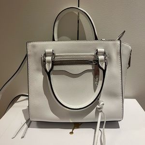 Rebecca Minkoff White Caviar Leather Mini Bag